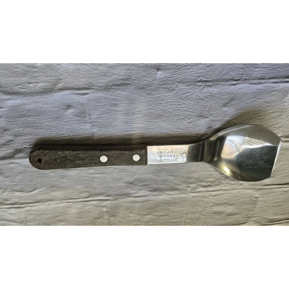 Vernon Company Ice Cream Scooper Stainless Steel With Wood Handle Vintage...
